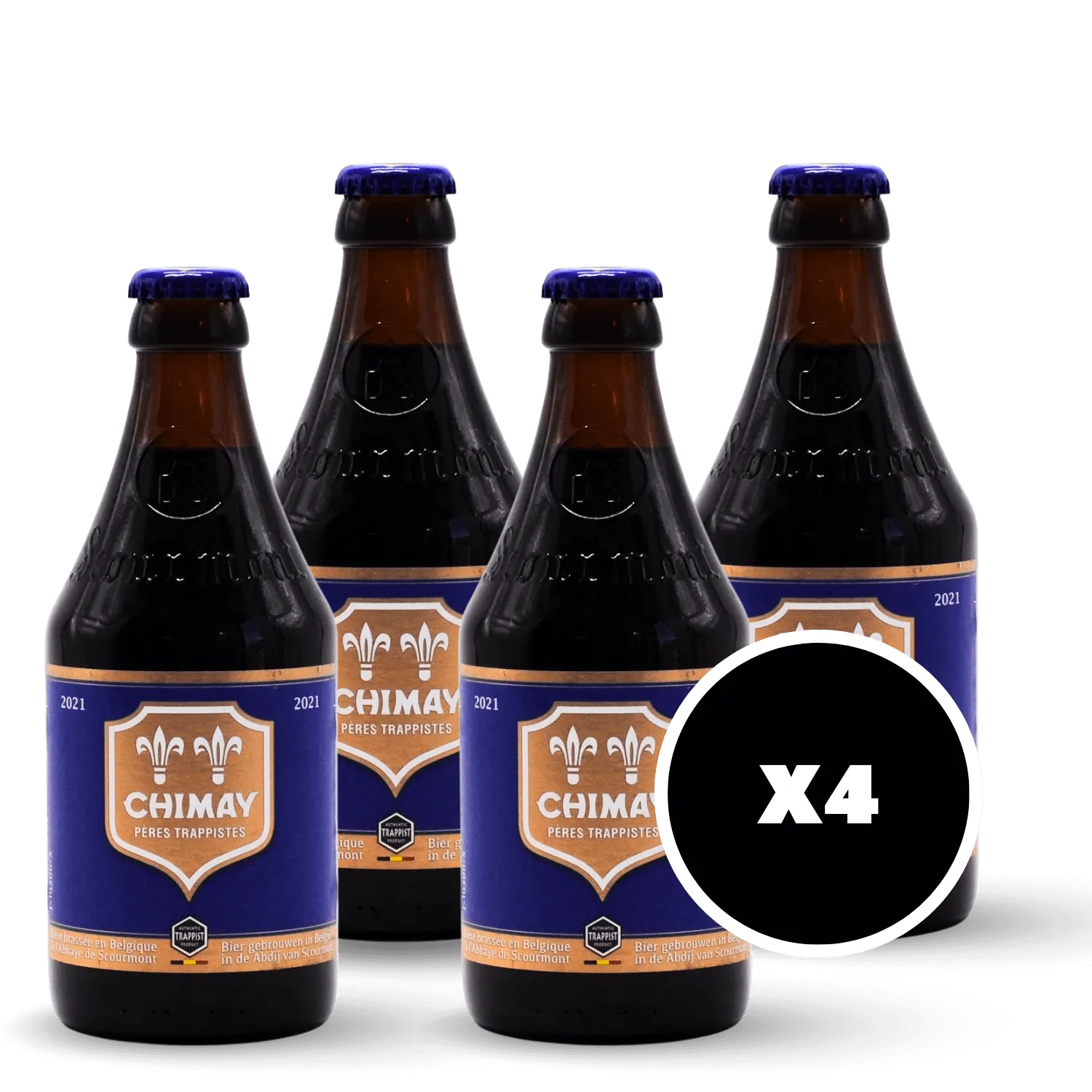 Pack 4 x Chimay Bleue