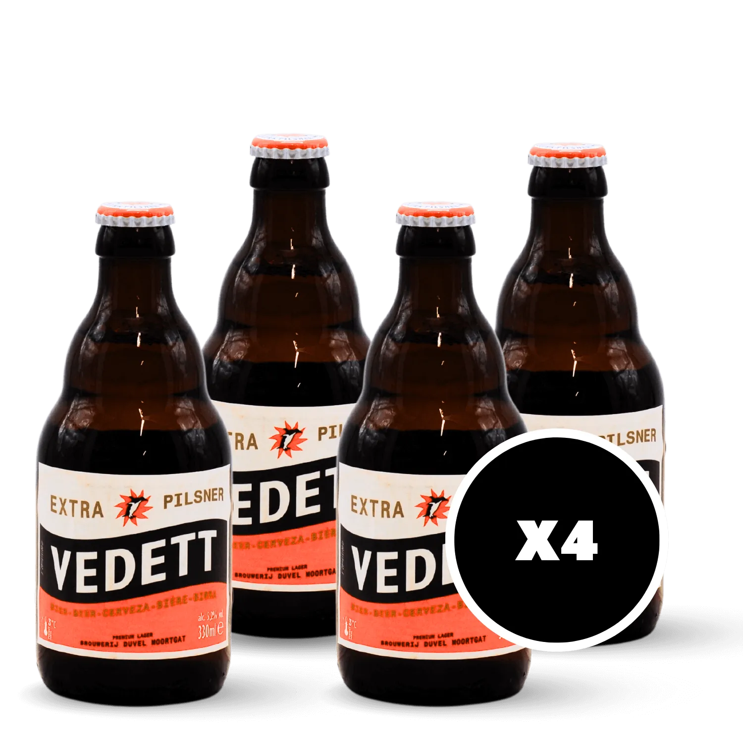 Pack 4 x Vedett Extra Blonde
