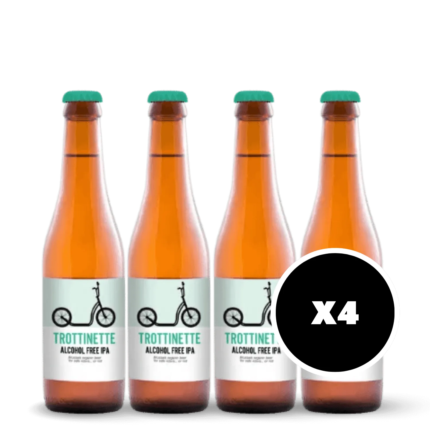 Pack 4 x Trottinette IPA bio sans alcool 0,4%