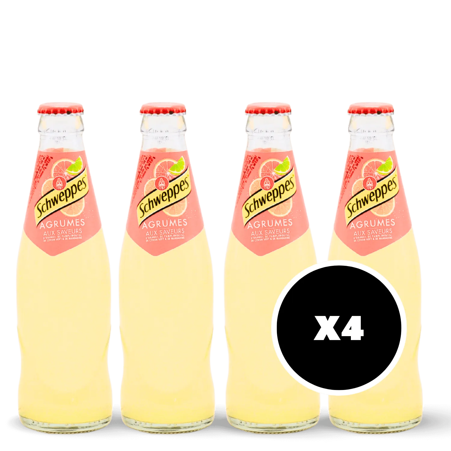 Pack 4 x Schweppes Agrumes
