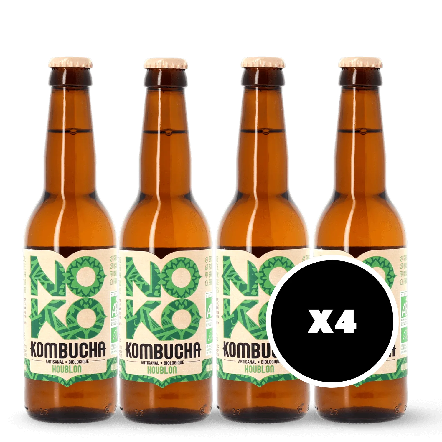 Pack 4 x Kombucha NOKO Houblon