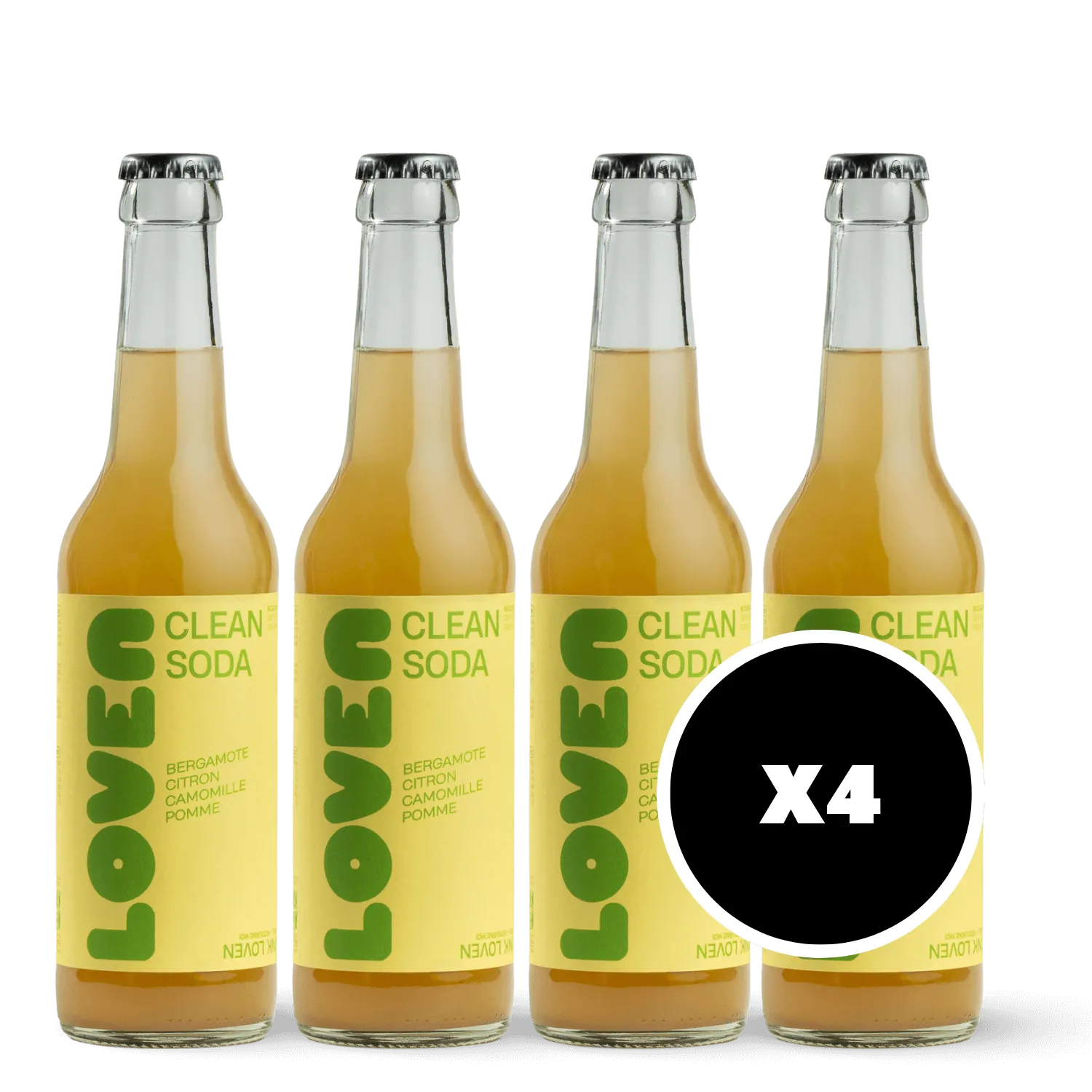 Pack 4 x Loven Citron Bergamote