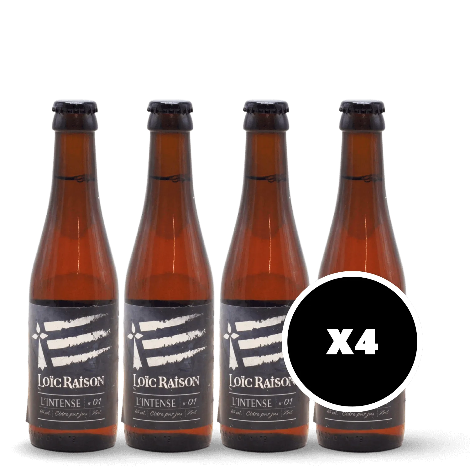 Pack 4 x L'intense cidre brut