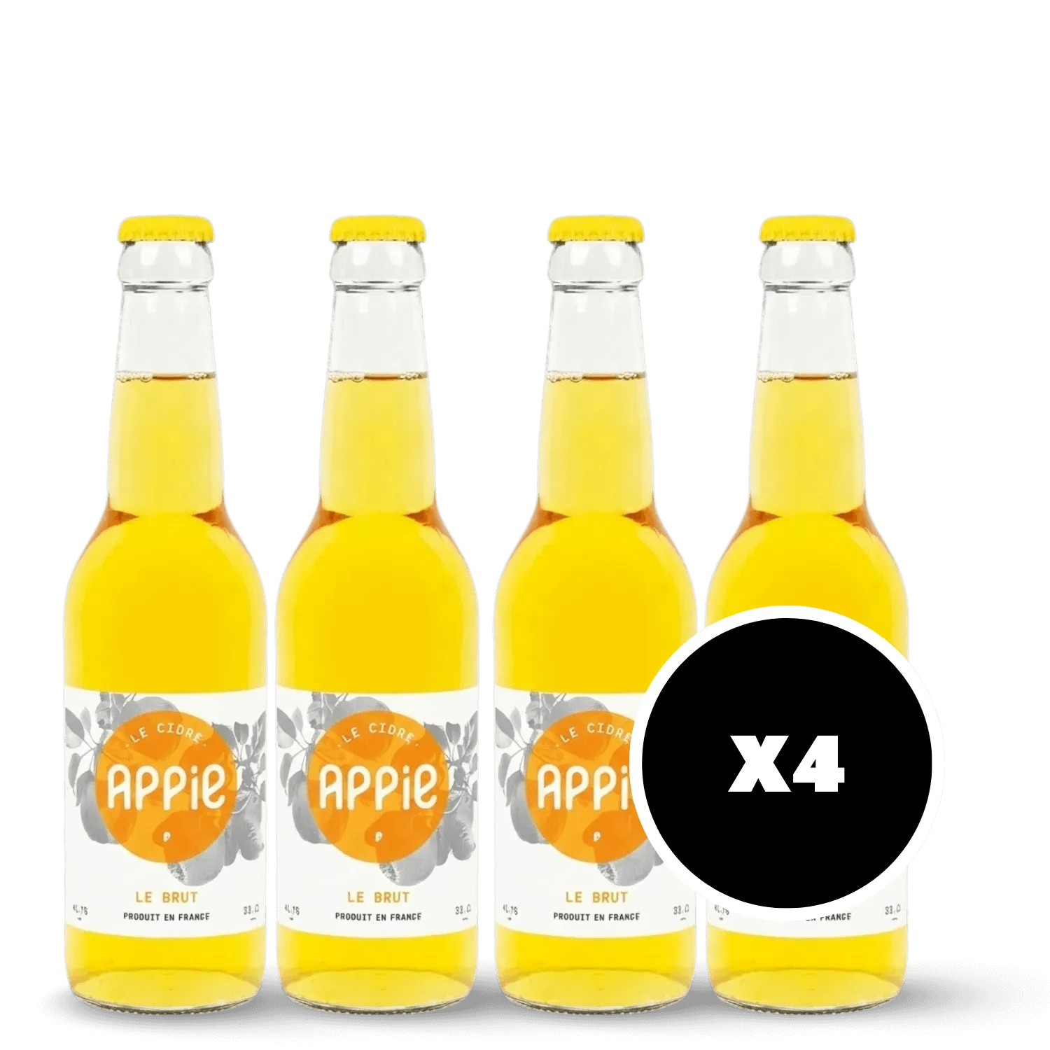 Pack 4 x Cidre brut bio