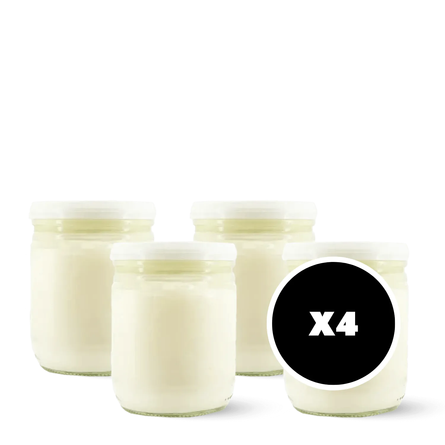 Pack 4 x Yaourt brassé nature fermier