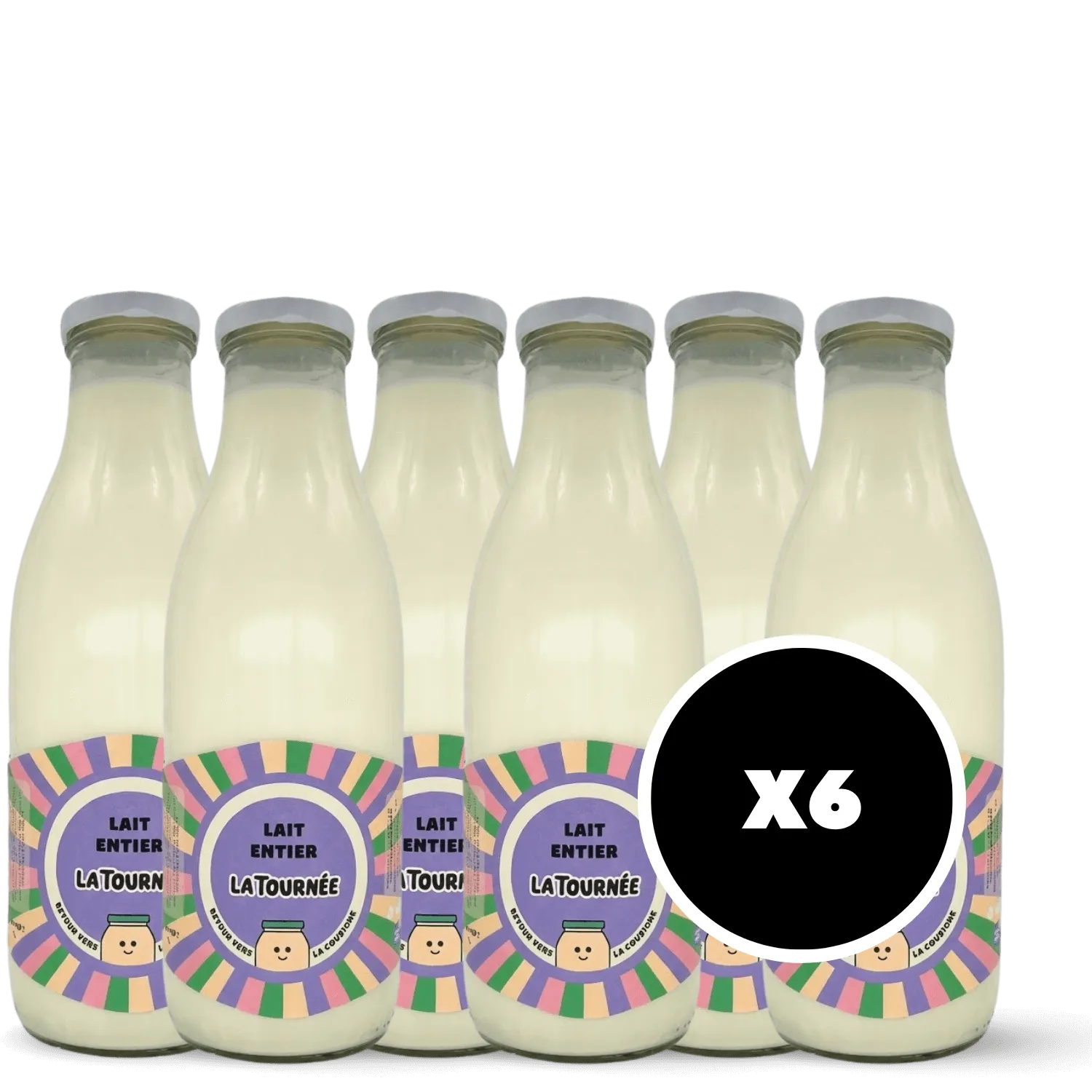 Pack 6 x Lait frais entier fermier