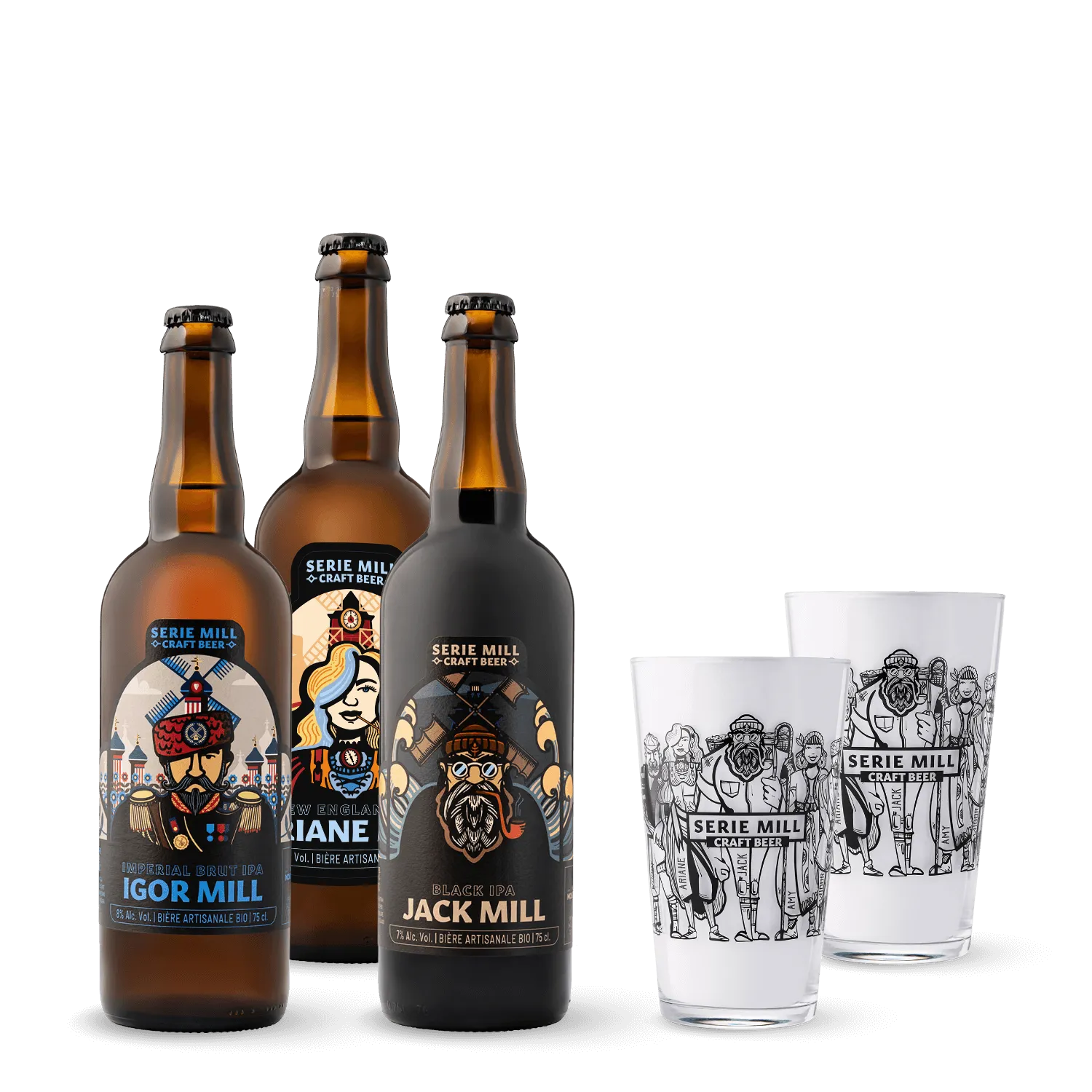 Pack Découverte Série MILL + 2 verres offerts