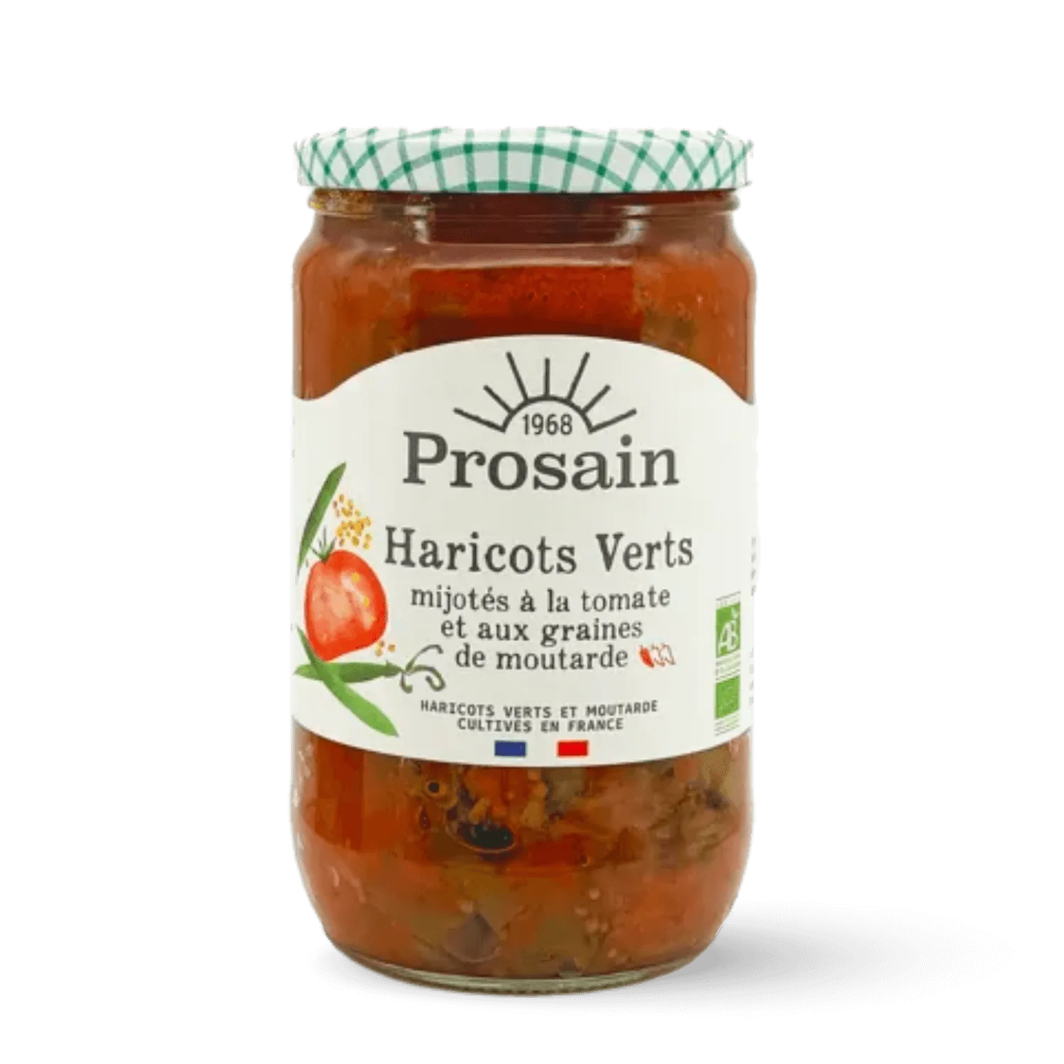 Haricots verts tomate & graines de moutarde