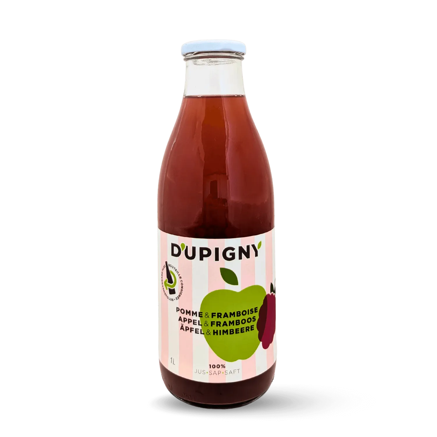 Jus de pomme framboise