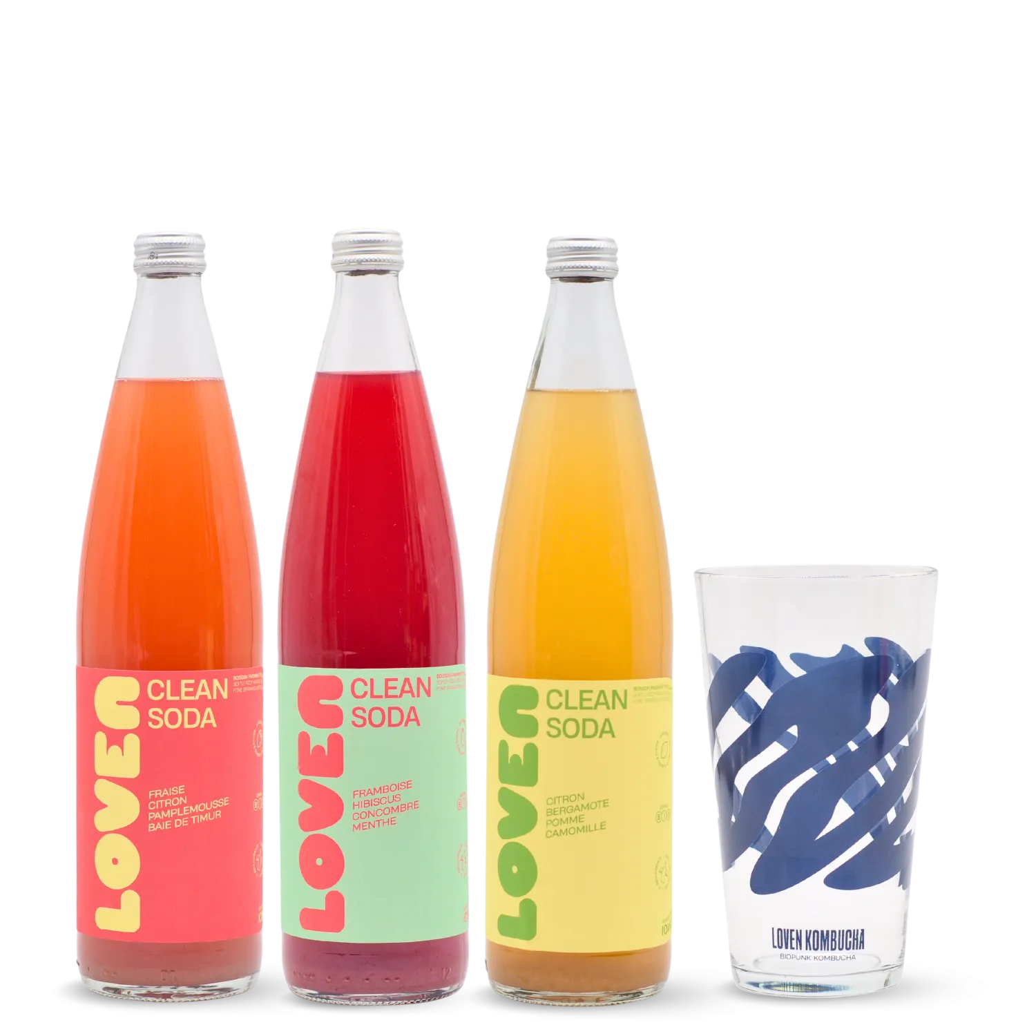 Pack Loven Clean Sodas x3 + verre