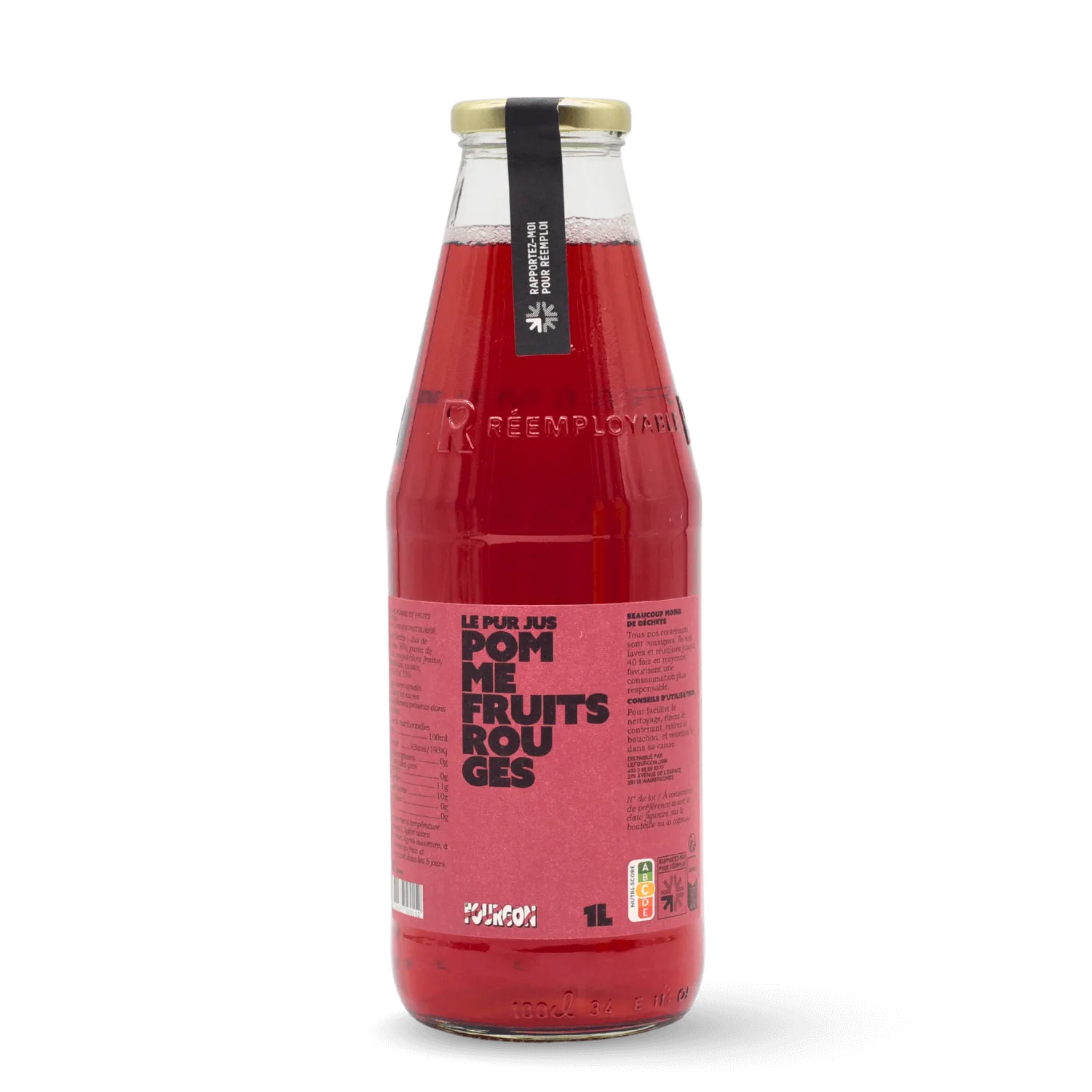 Pur jus pomme fruits rouges