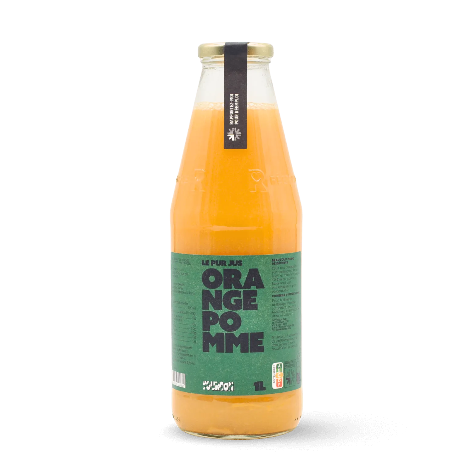 Pur jus d'orange pomme