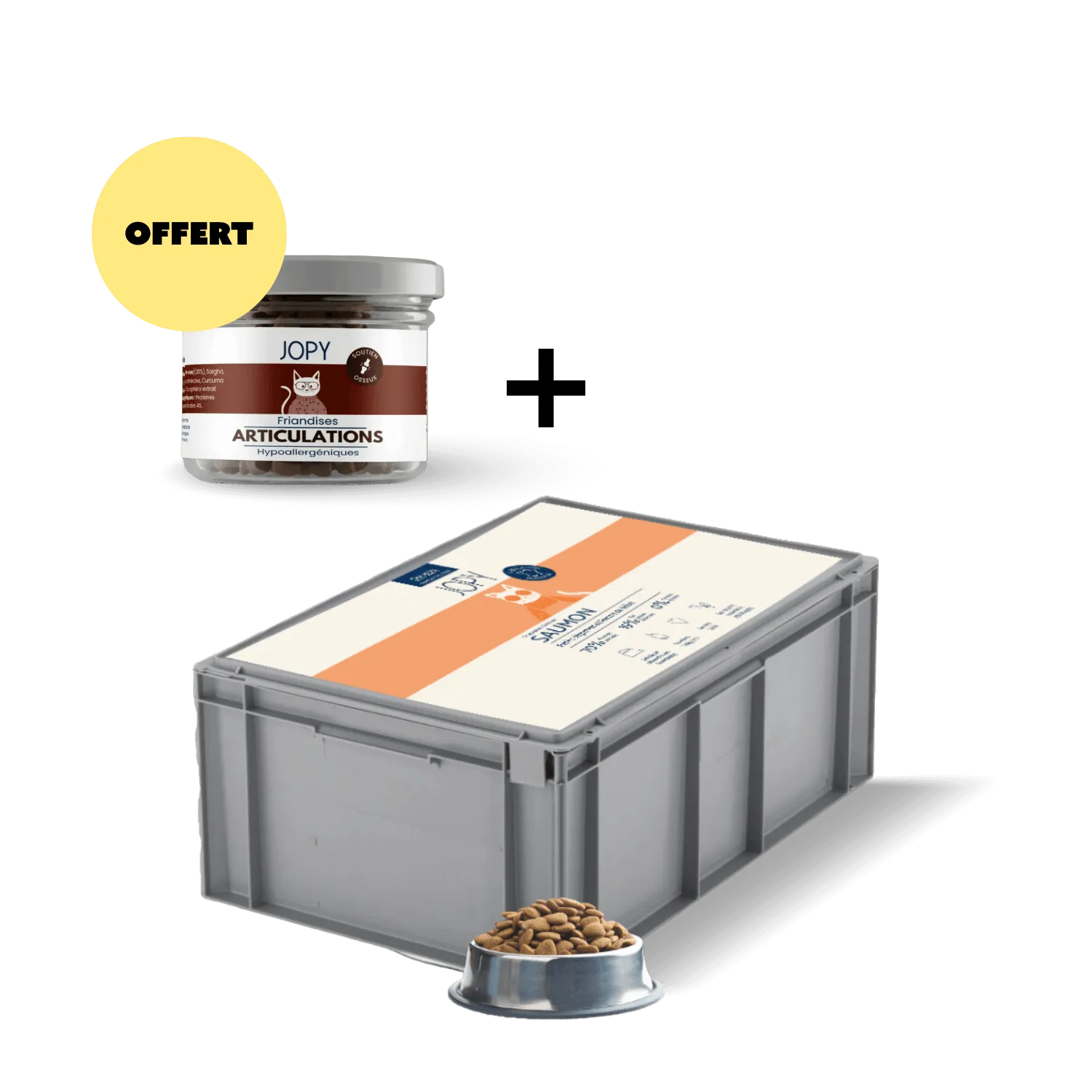 Croquettes pour chat - Saumon + Friandises pour Chat Offertes