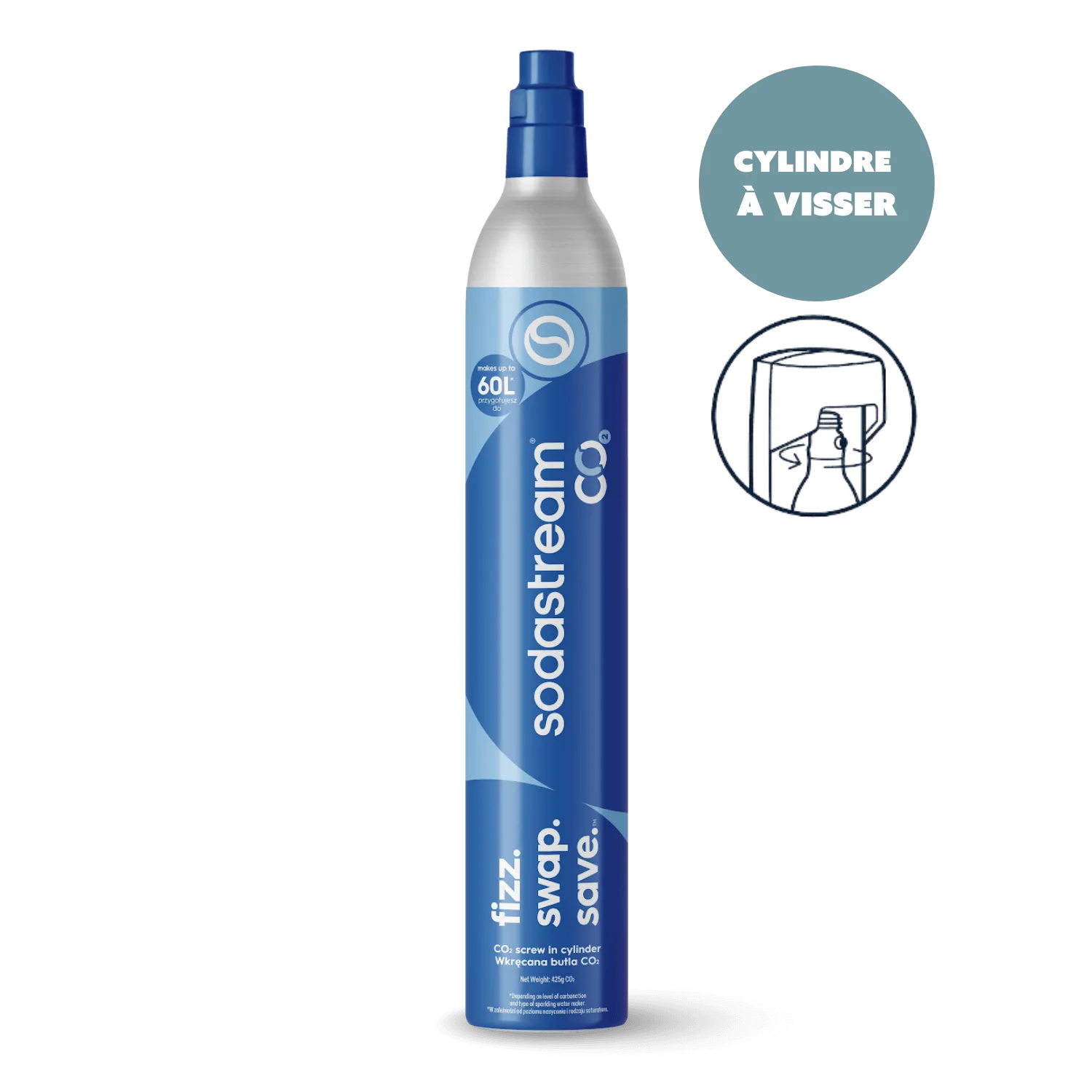 Recharge gaz 60L Original