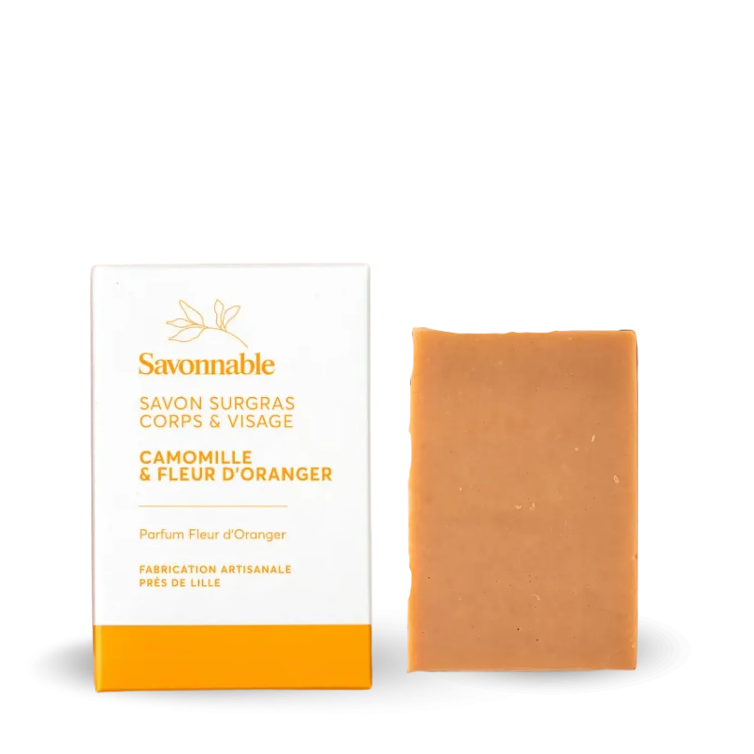 Savon Visage & Corps Apaisant à la camomille & fleur d’Oranger