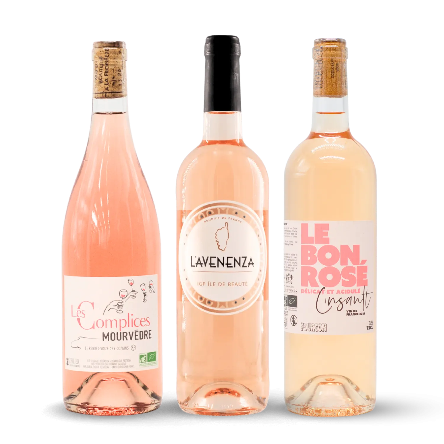 Pack Découverte Bon Rosé, Avenenza et Complices Mourvèdre