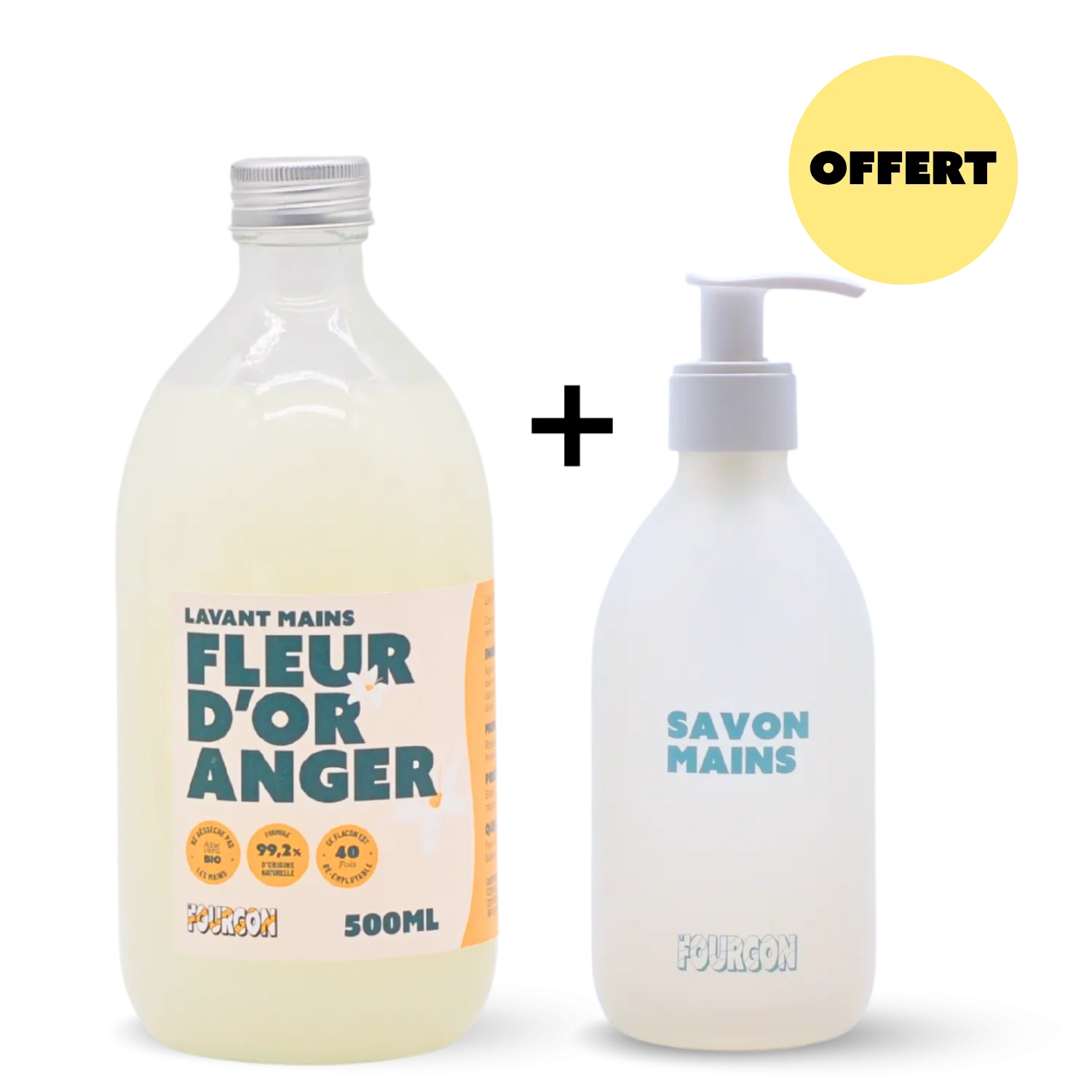 Pack Lavant mains Fleur d'oranger & flacon OFFERT