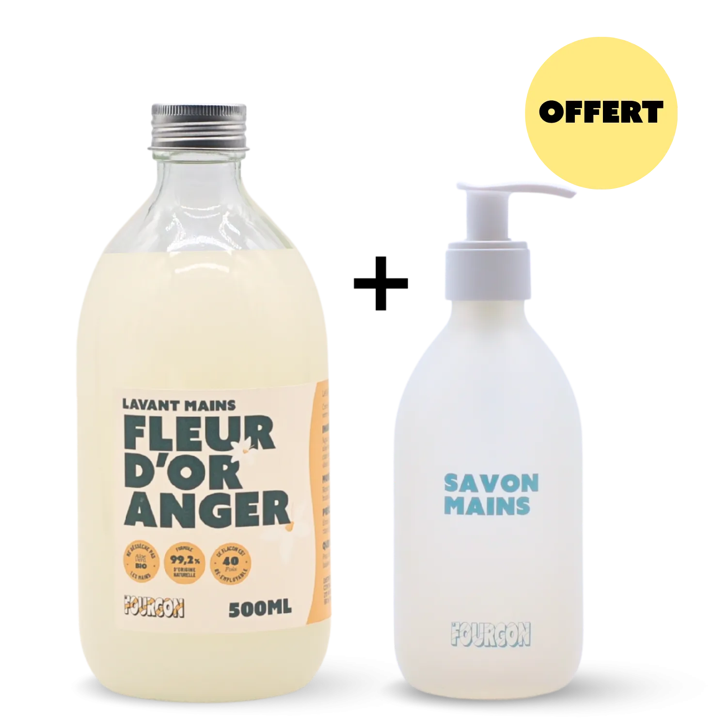Pack Lavant mains Fleur d'oranger & flacon OFFERT