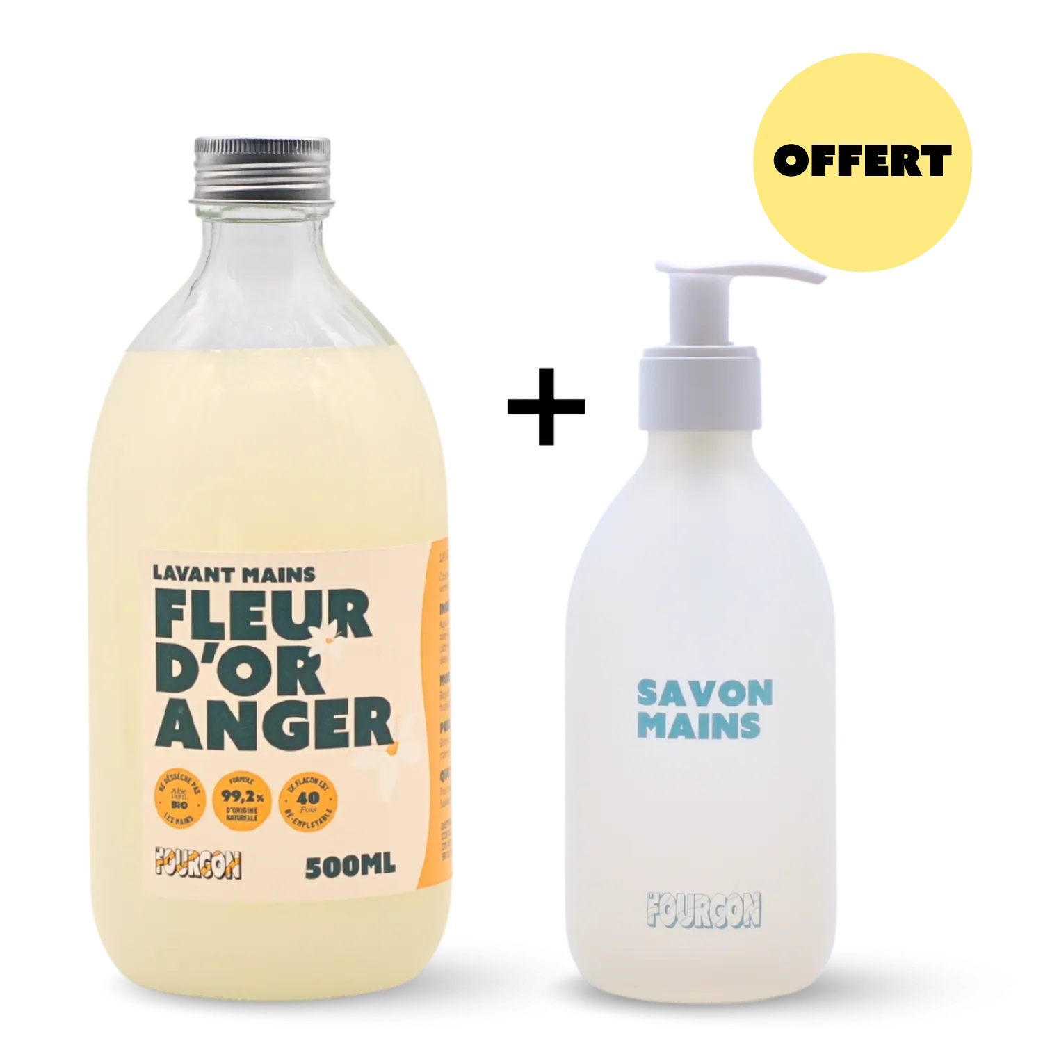 Pack Lavant mains Fleur d'oranger & flacon OFFERT