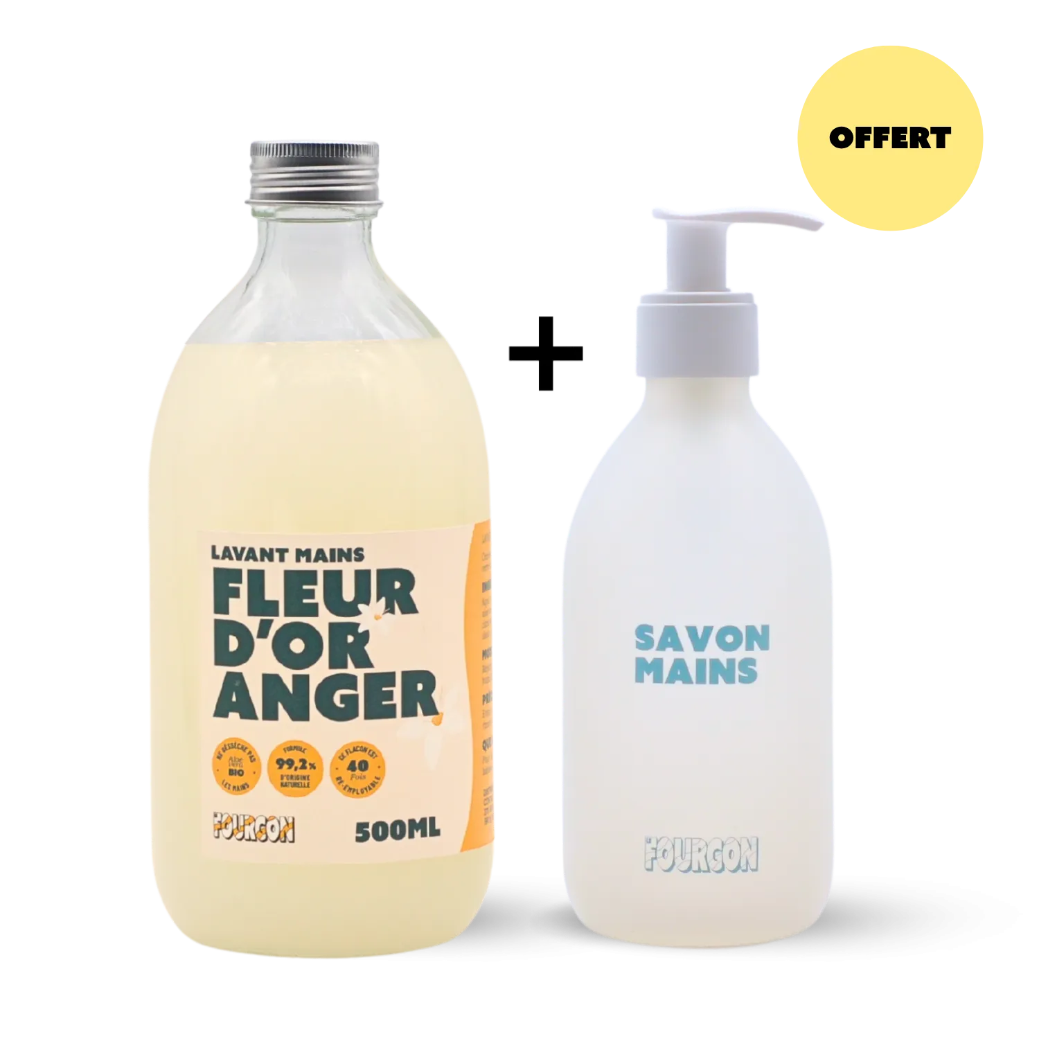 Pack Lavant mains Fleur d'oranger & flacon OFFERT