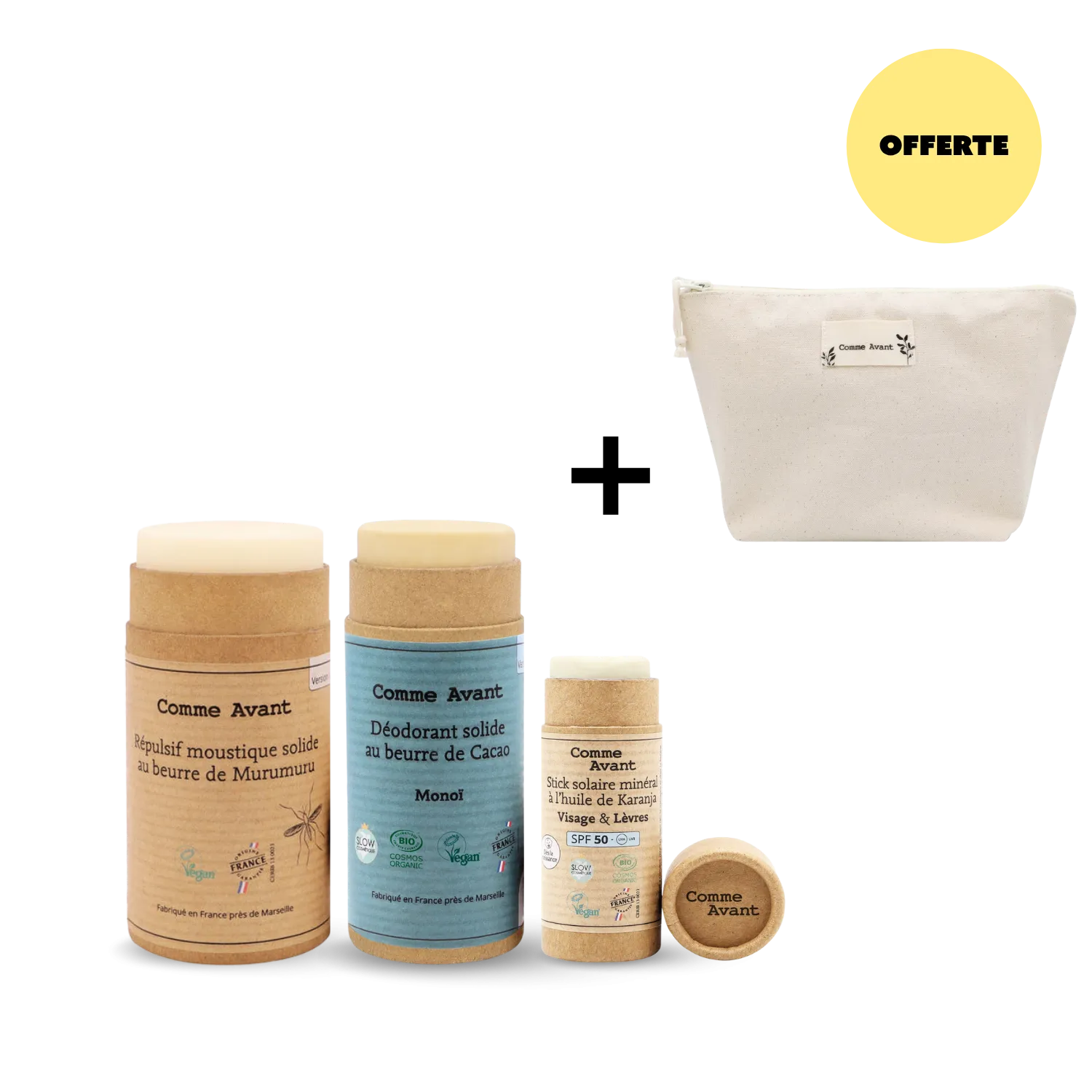 Pack essentiels été Comme Avant & trousse OFFERTE