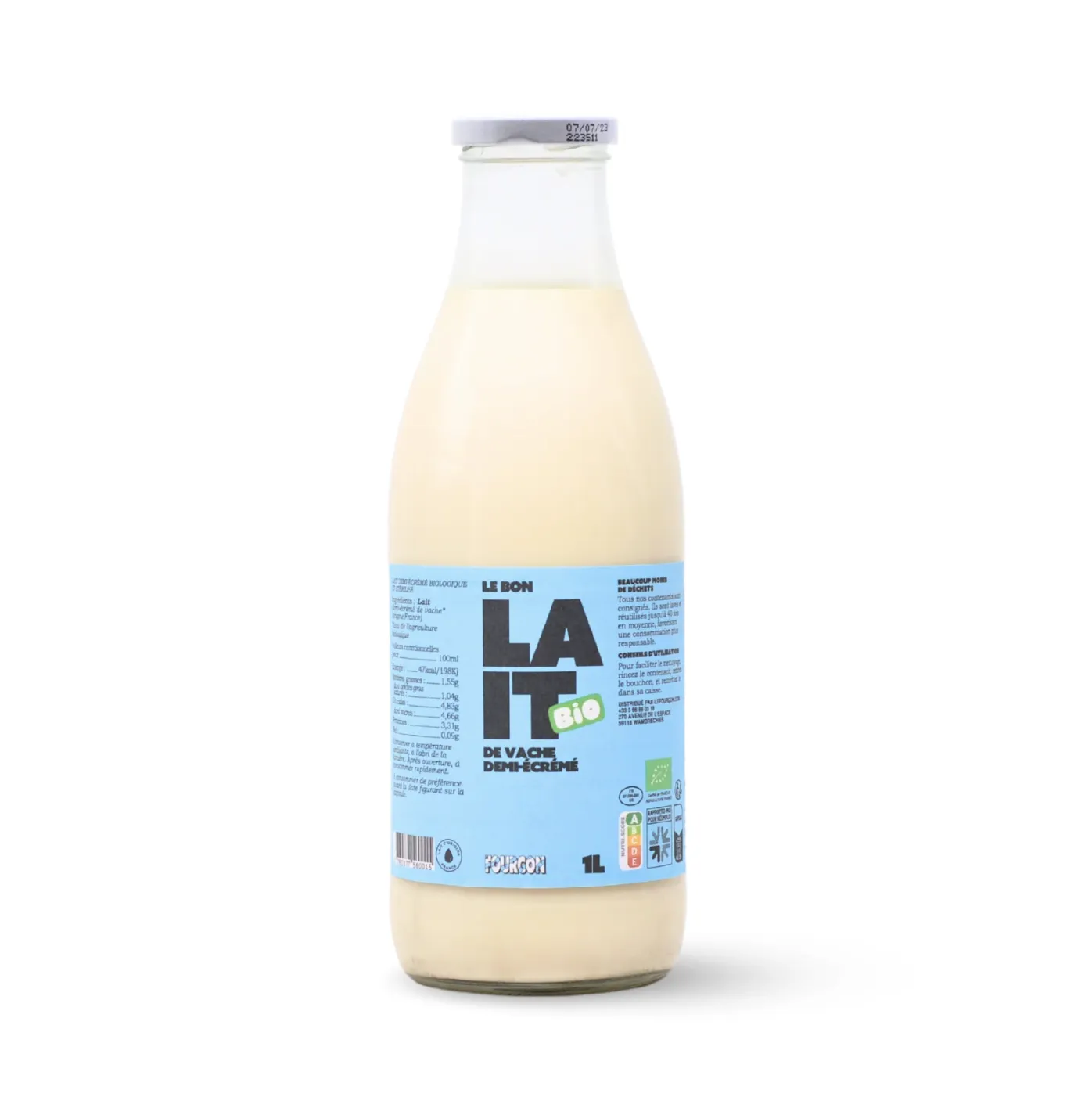 Lait Demi-écrémé Bio VDO - Carrefour