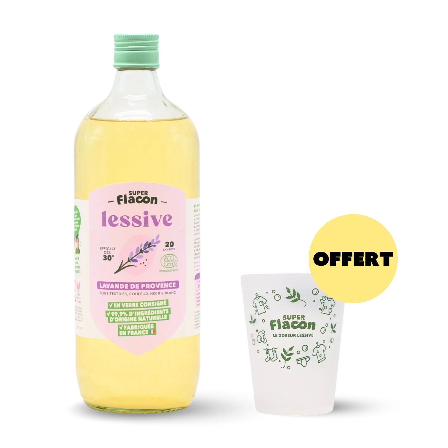 Lessive lavande & verre doseur OFFERT