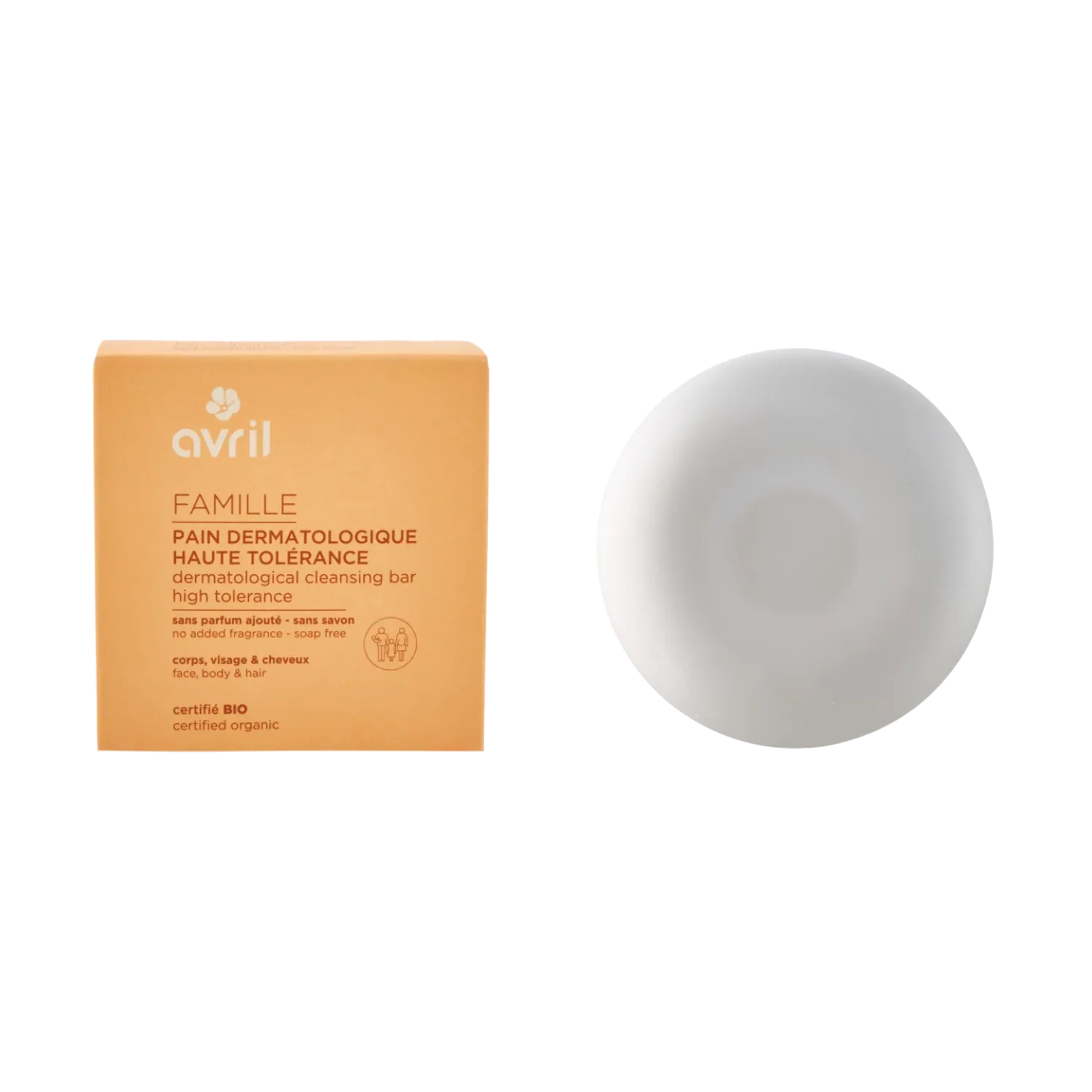Pain dermatologique haute tolérance visage, corps & cheveux