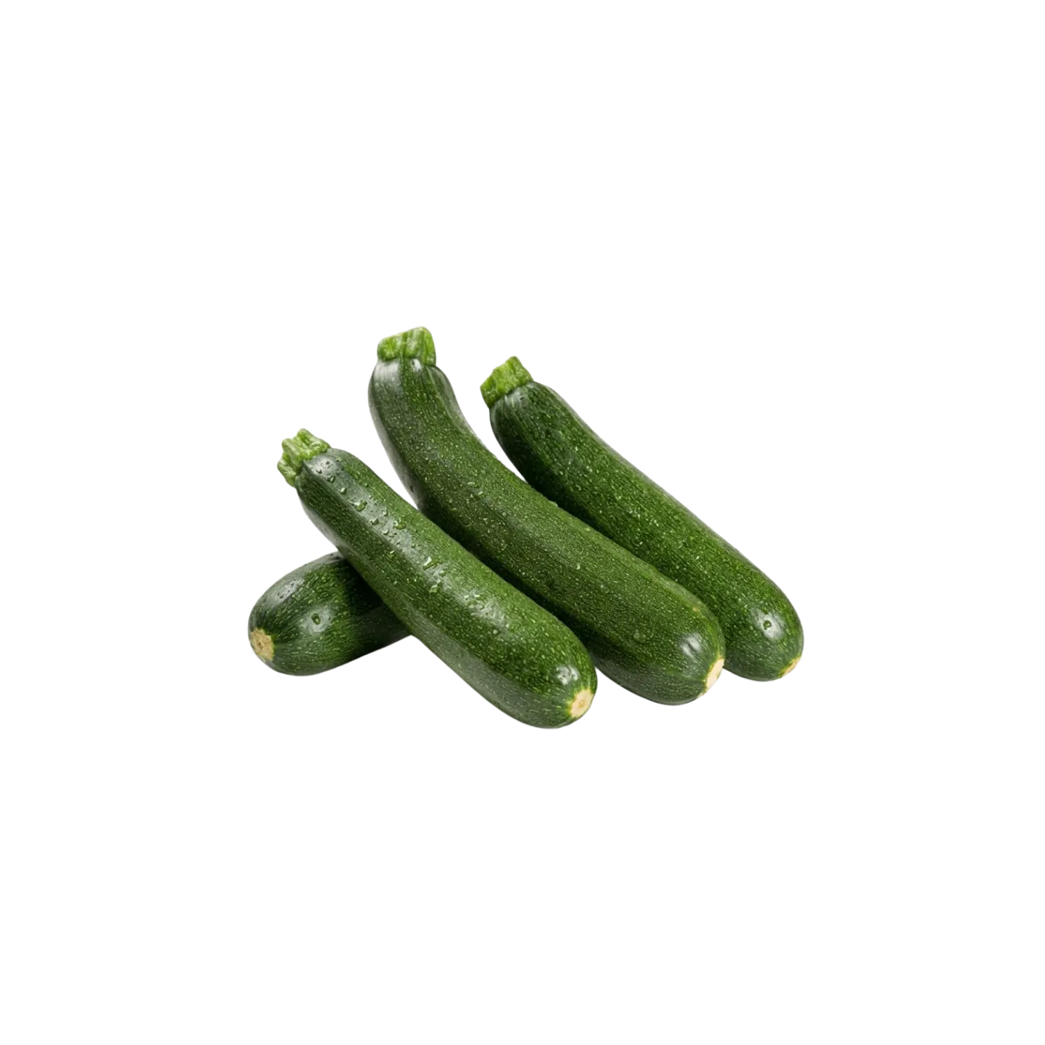 4 courgettes vertes