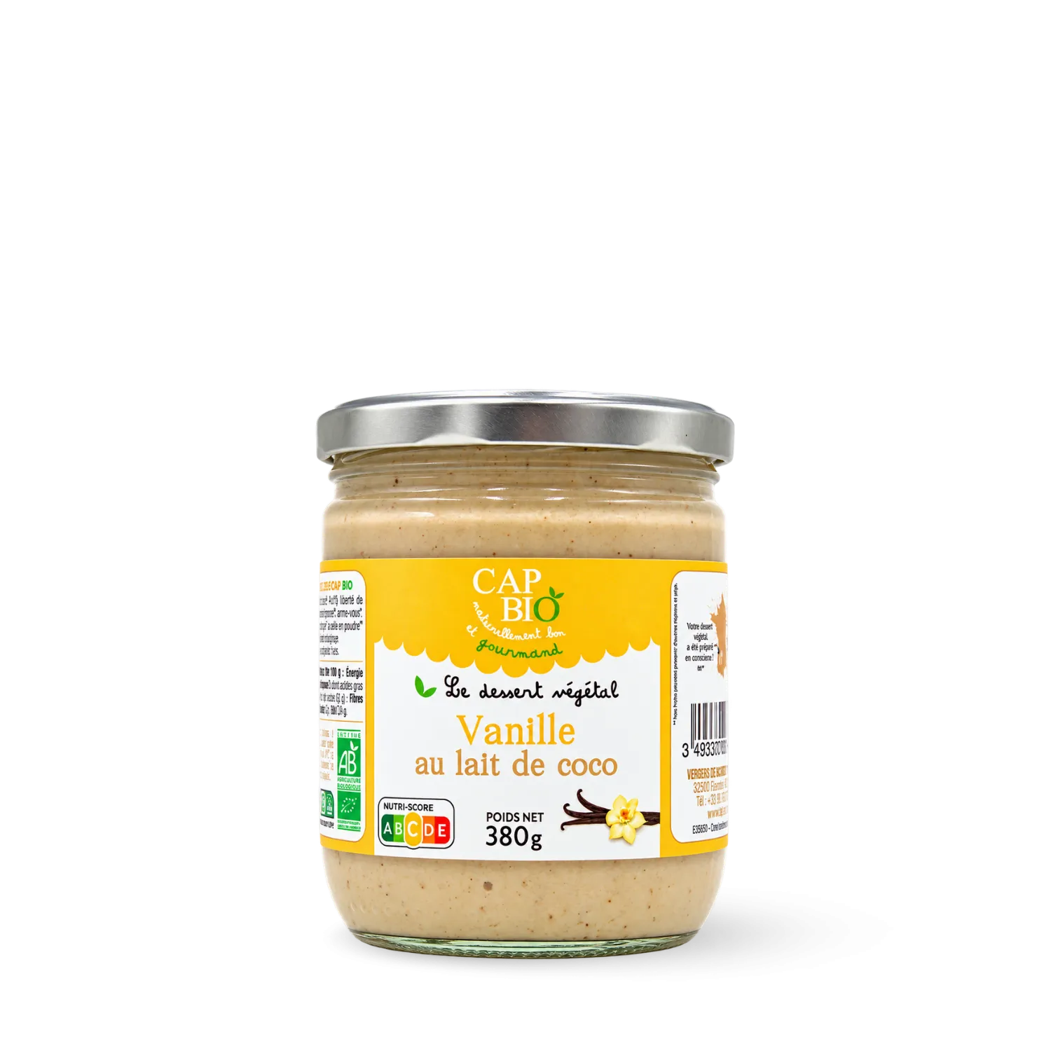 Dessert végétal vanille au lait de coco