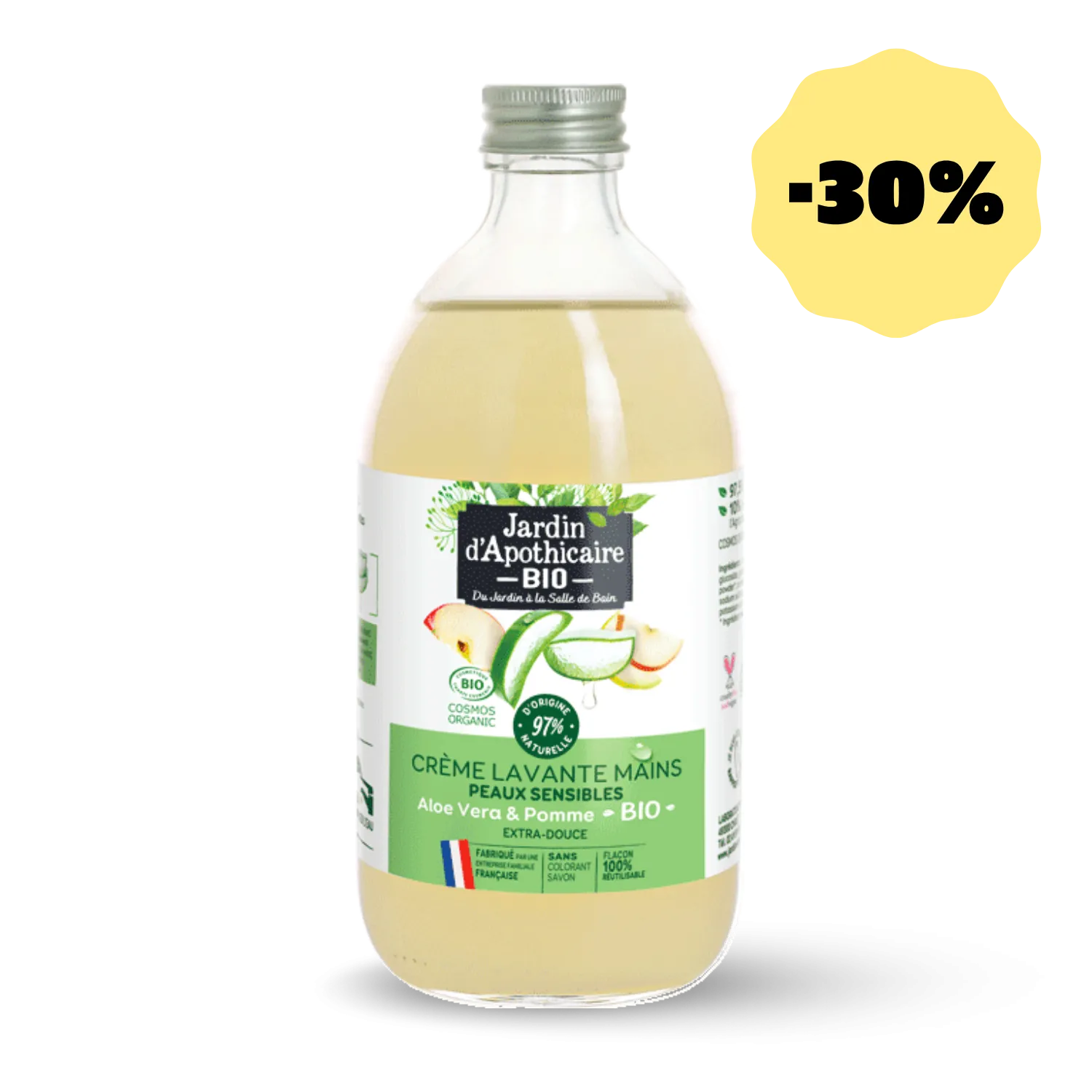 Lavant mains Aloe vera & Pomme peaux sensibles