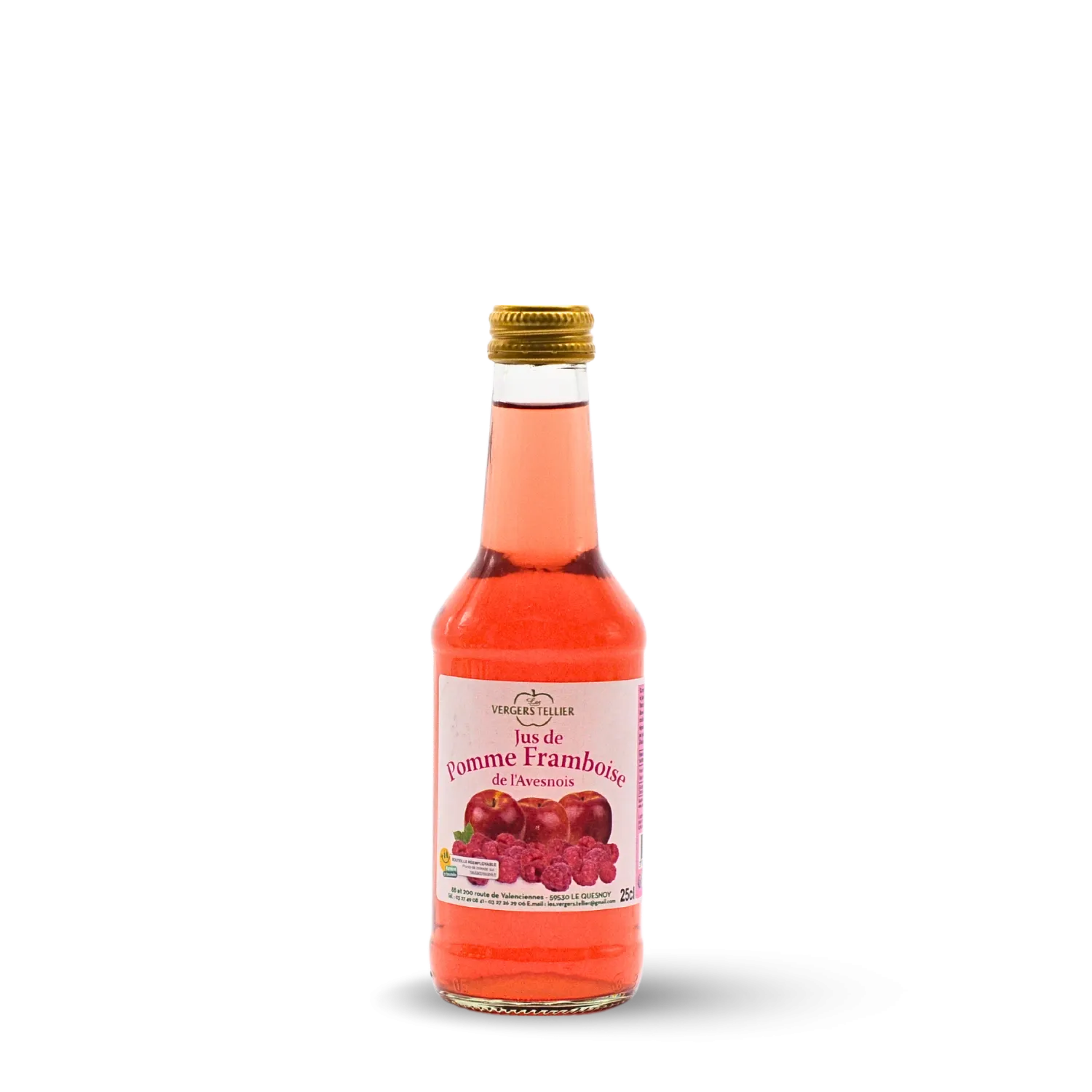 Jus de pomme framboise