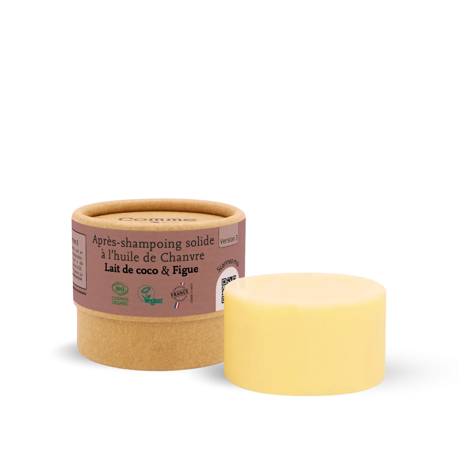 Après-shampooing solide figue & lait de coco