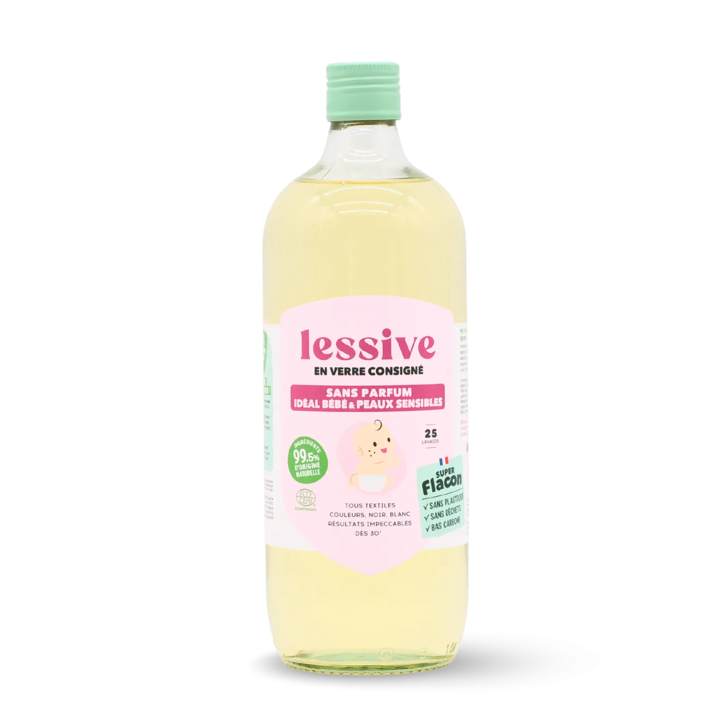 Lessive sans parfum - Nouvelle formule concentrée 25 lavages