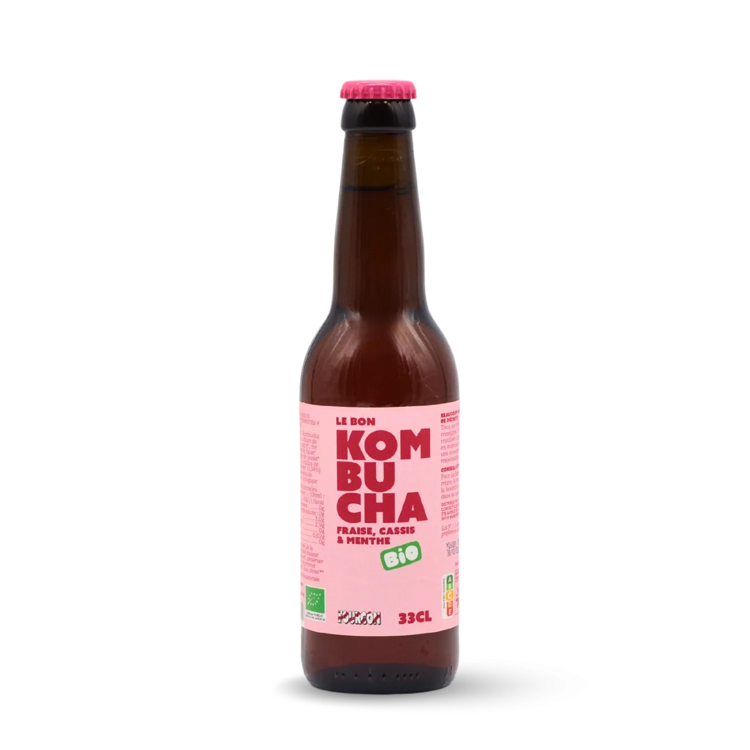 Le Bon Kombucha Fraise Cassis Menthe