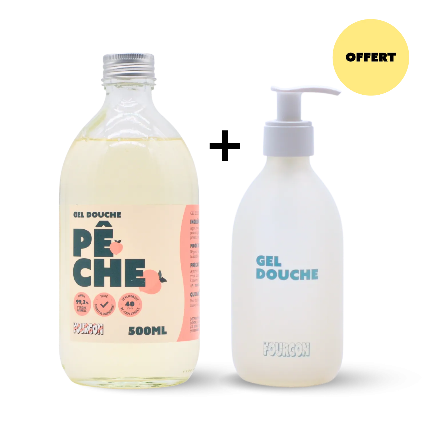 Pack Gel douche Pêche & flacon OFFERT