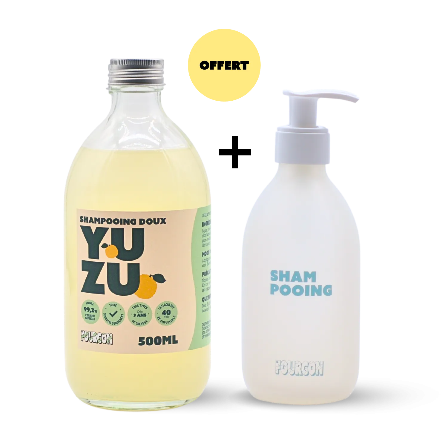 Pack Shampooing doux Yuzu & flacon OFFERT