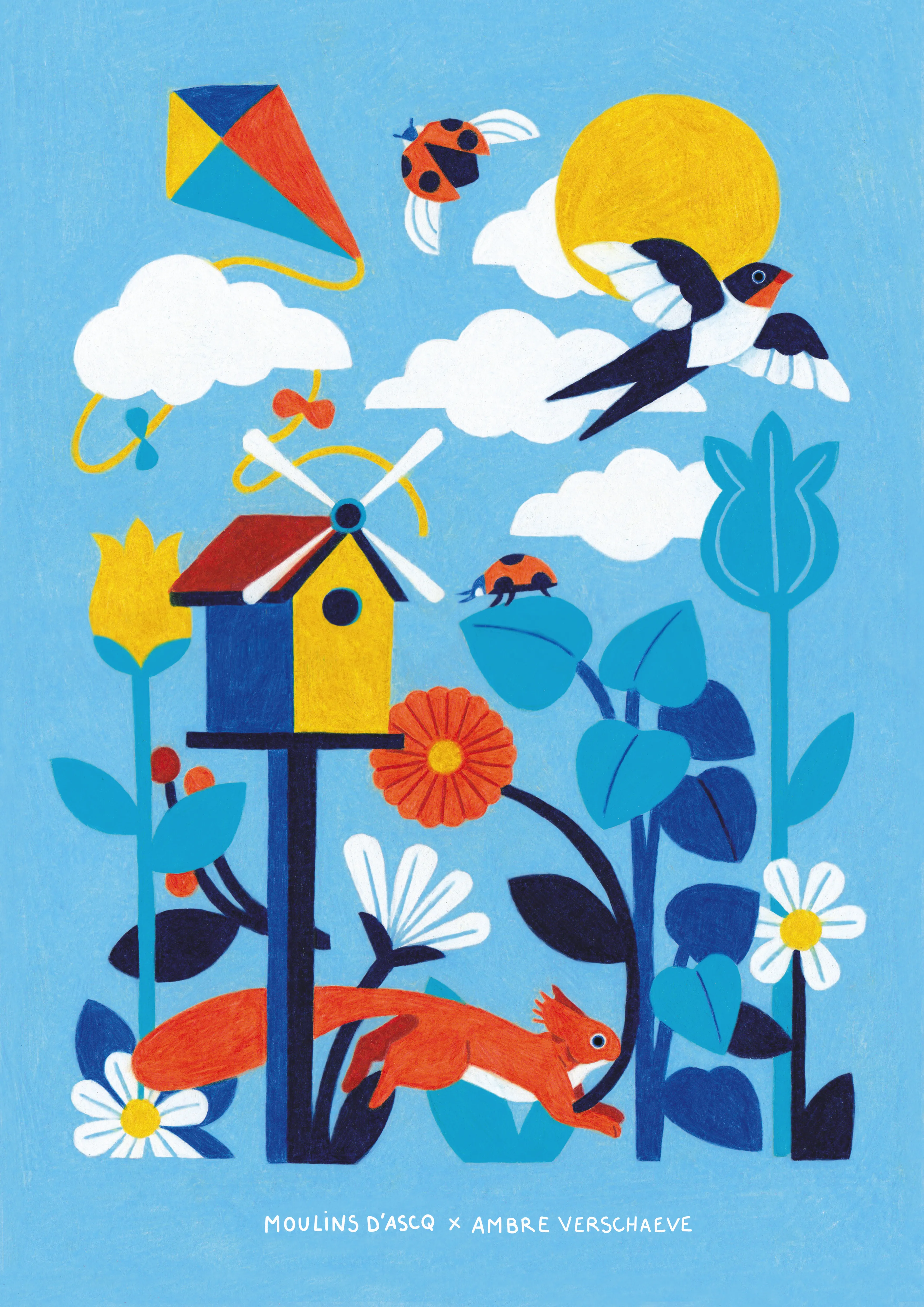 Affiche Printemps Moulins d'Ascq x Ambre Verschaeve