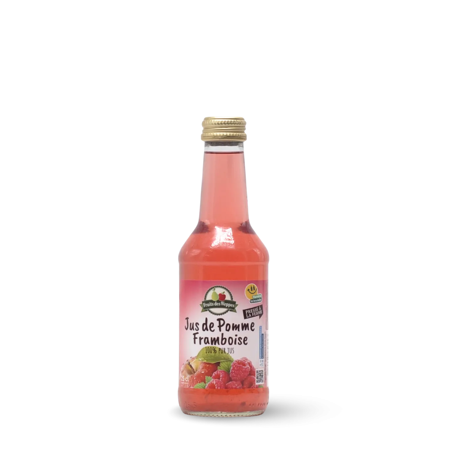 Jus de pomme framboise