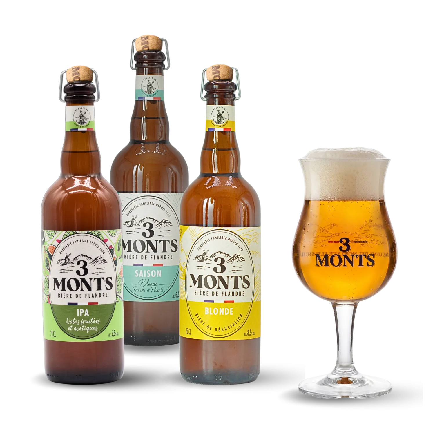 Pack Découverte 3 Monts + Verre offert