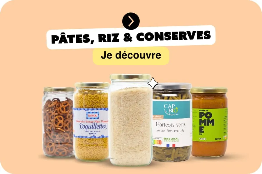 Pâtes, Riz, Conserves